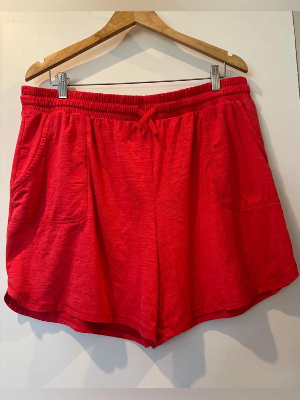St. John’s Bay dark coral athletic shorts size 0X new without tags!